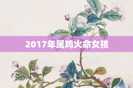 2017年属鸡火命女孩