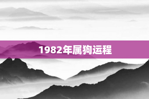 1982年属狗运程