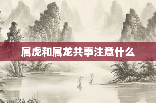 属虎和属龙共事注意什么
