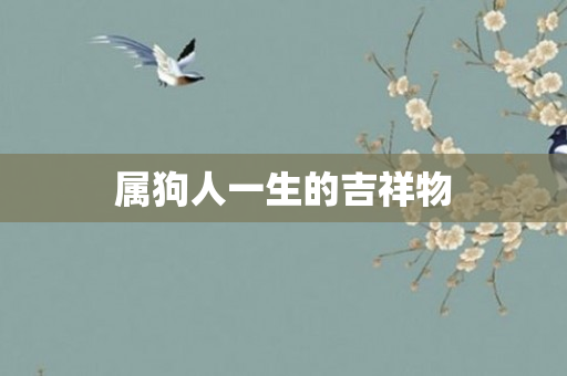属狗人一生的吉祥物