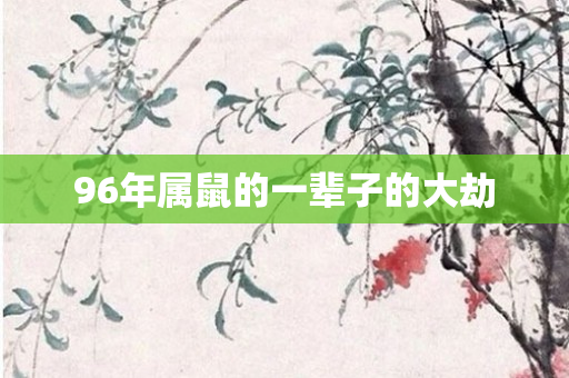 96年属鼠的一辈子的大劫