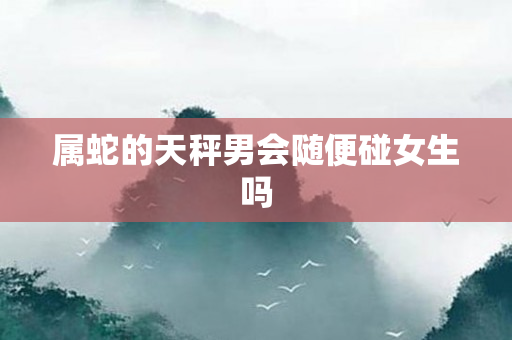 属蛇的天秤男会随便碰女生吗
