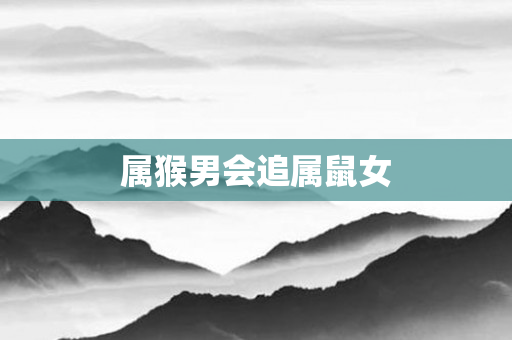 属猴男会追属鼠女