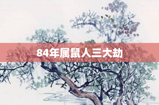 84年属鼠人三大劫