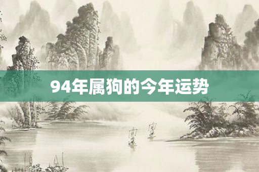 94年属狗的今年运势