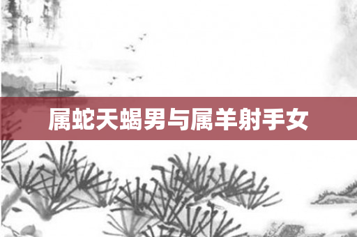 属蛇天蝎男与属羊射手女