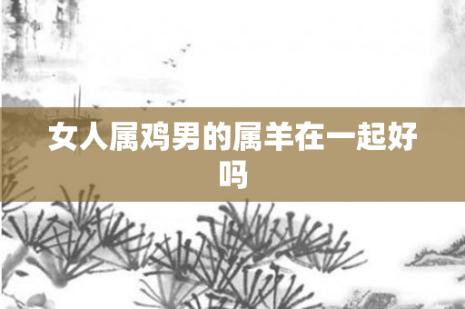 女人属鸡男的属羊在一起好吗