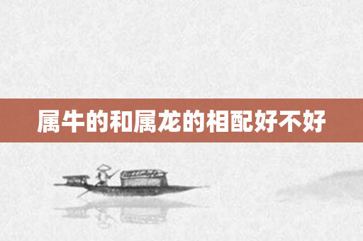 属牛的和属龙的相配好不好