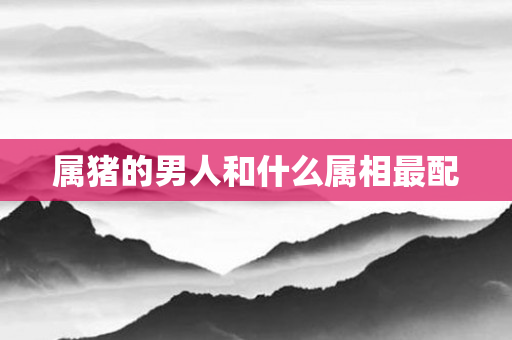 属猪的男人和什么属相最配