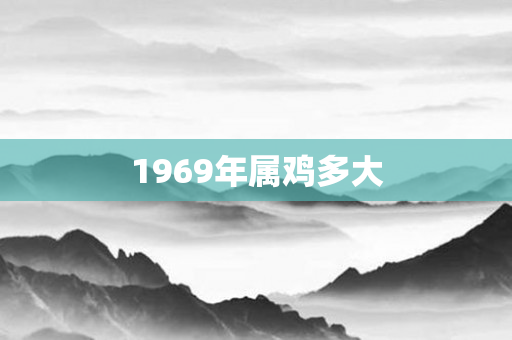1969年属鸡多大
