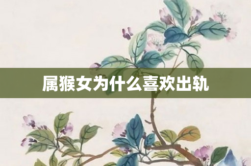 属猴女为什么喜欢出轨