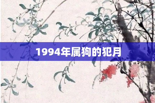 1994年属狗的犯月