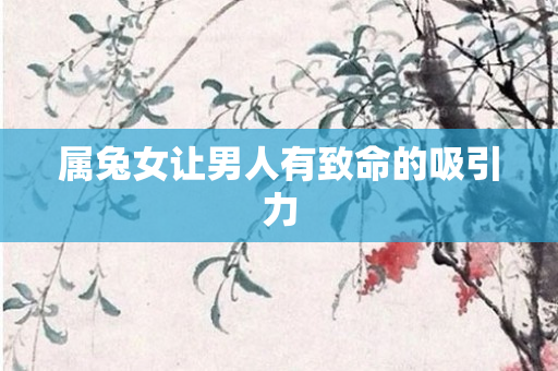 属兔女让男人有致命的吸引力