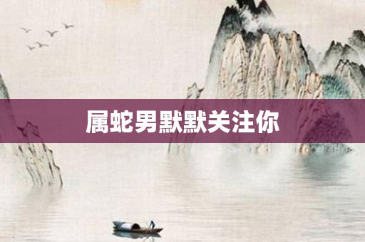属蛇男默默关注你