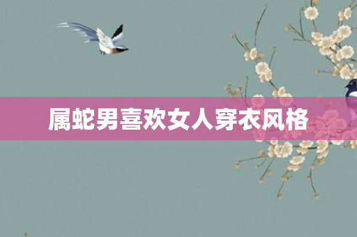 属蛇男喜欢女人穿衣风格