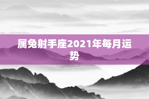 属兔射手座2021年每月运势