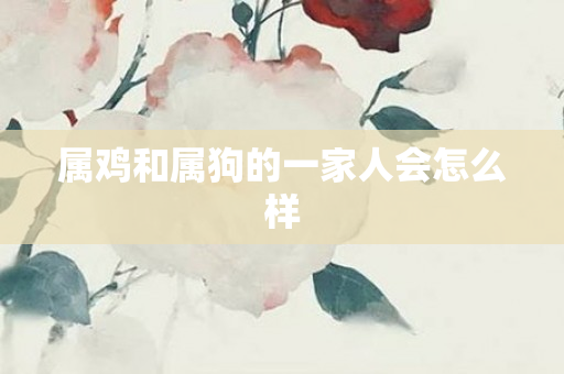 属鸡和属狗的一家人会怎么样