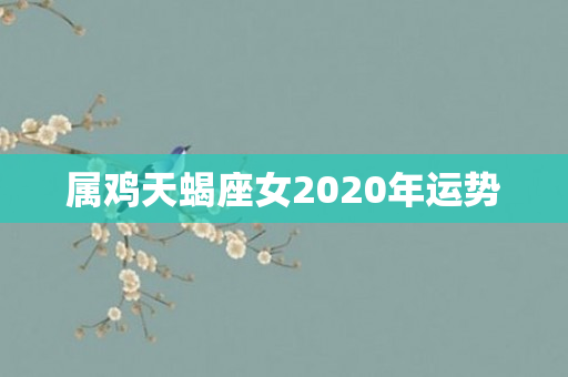 属鸡天蝎座女2020年运势