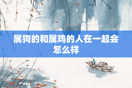 属狗的和属鸡的人在一起会怎么样