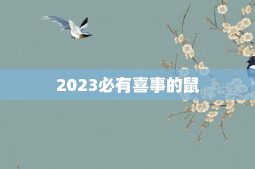 2023必有喜事的鼠