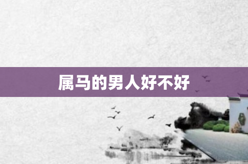 属马的男人好不好