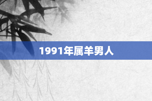 1991年属羊男人