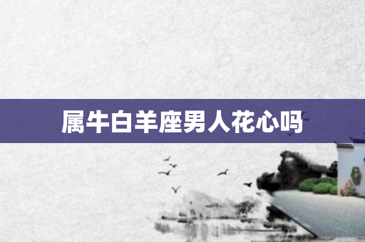 属牛白羊座男人花心吗