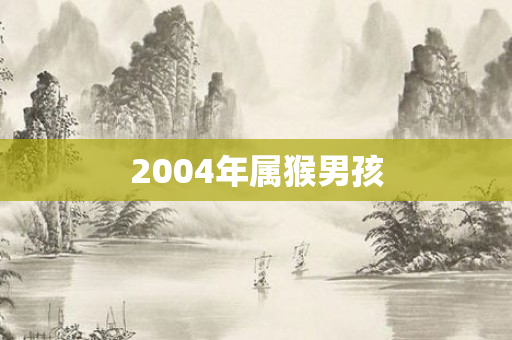 2004年属猴男孩