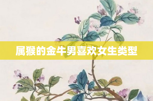 属猴的金牛男喜欢女生类型