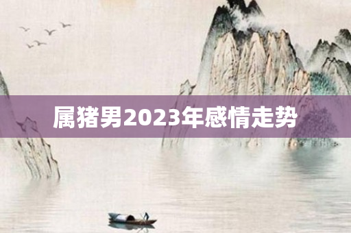 属猪男2023年感情走势