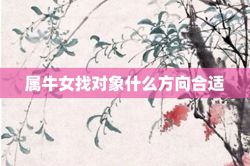 属牛女找对象什么方向合适