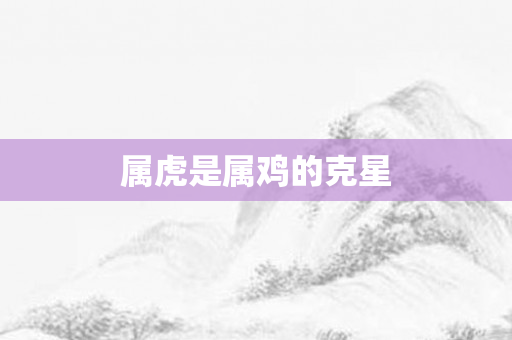 属虎是属鸡的克星