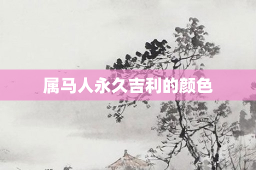 属马人永久吉利的颜色