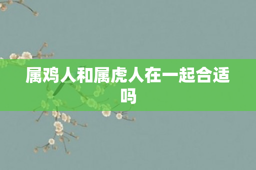 属鸡人和属虎人在一起合适吗