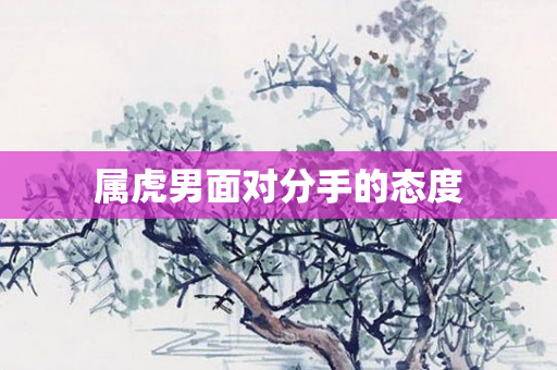 属虎男面对分手的态度