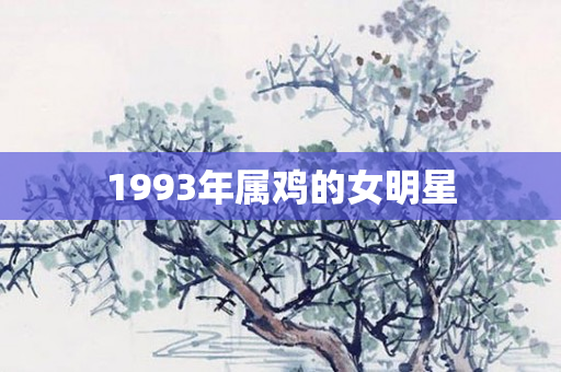 1993年属鸡的女明星