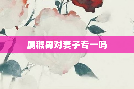 属猴男对妻子专一吗