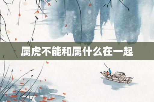 属虎不能和属什么在一起