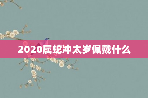 2020属蛇冲太岁佩戴什么