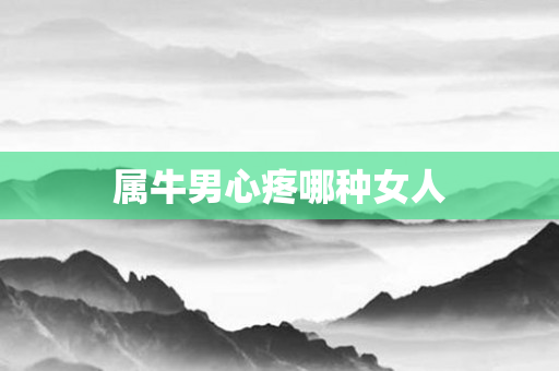 属牛男心疼哪种女人