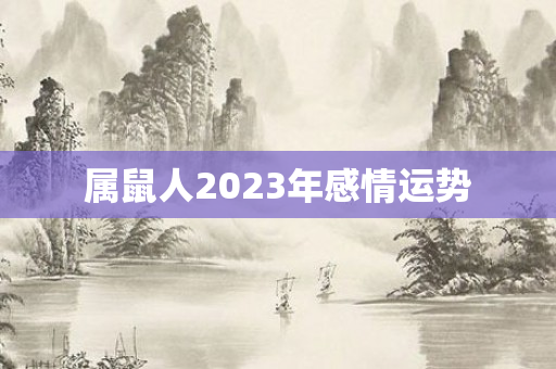 属鼠人2023年感情运势