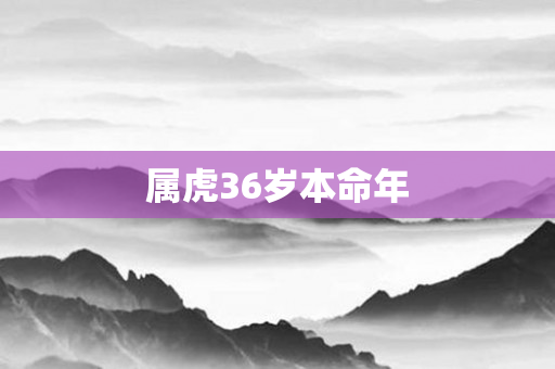 属虎36岁本命年