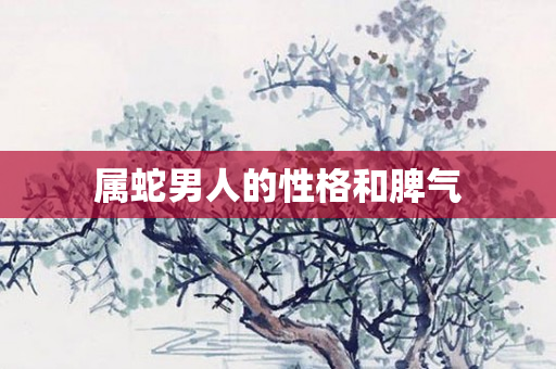属蛇男人的性格和脾气