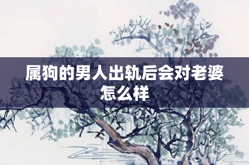 属狗的男人出轨后会对老婆怎么样