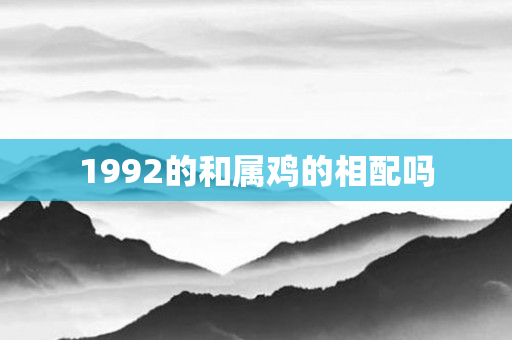 1992的和属鸡的相配吗
