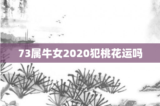 73属牛女2020犯桃花运吗