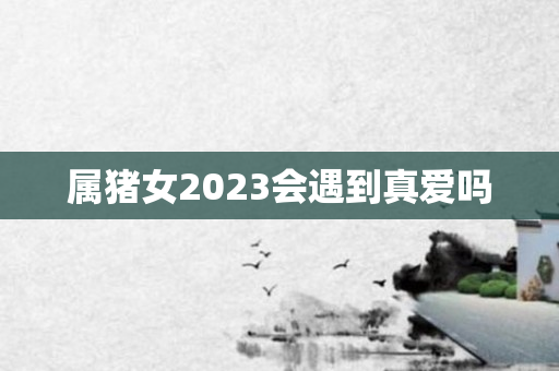 属猪女2023会遇到真爱吗
