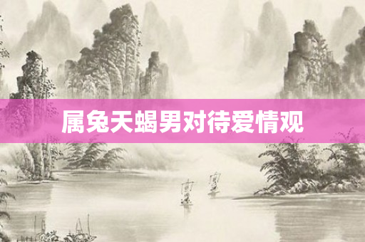 属兔天蝎男对待爱情观