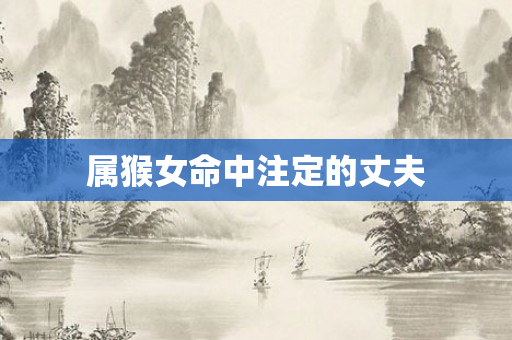 属猴女命中注定的丈夫
