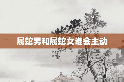 属蛇男和属蛇女谁会主动